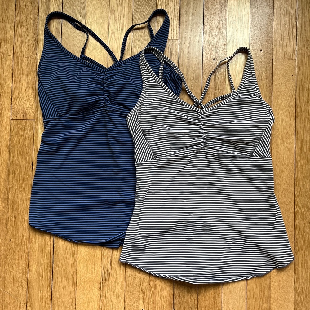 Lot of two Prana bra tank tops with strappy back!